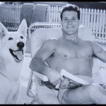 Jack Lalanne and his famous German Shepard "Happy"